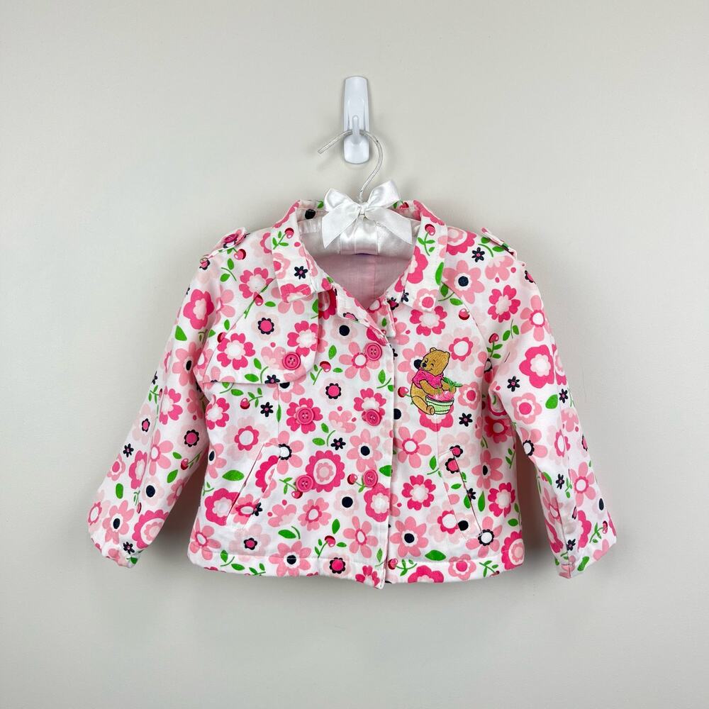 Vintage Disney Winnie the Pooh Floral Jacket 24 Months